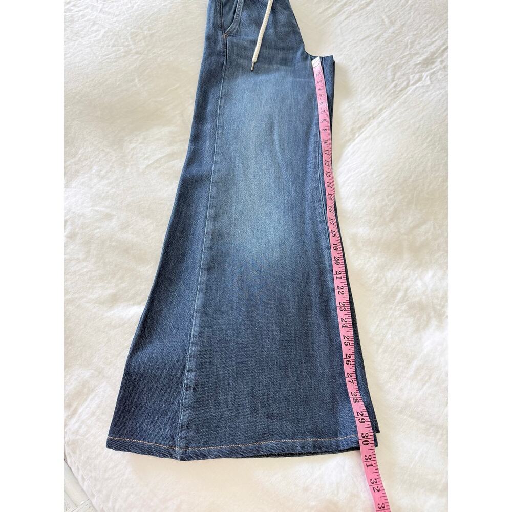 Pilcro | Women’s XS (30” inseam) | Wide Leg Drawstring Waist Jeans Medium Wash - Picture 8 of 9